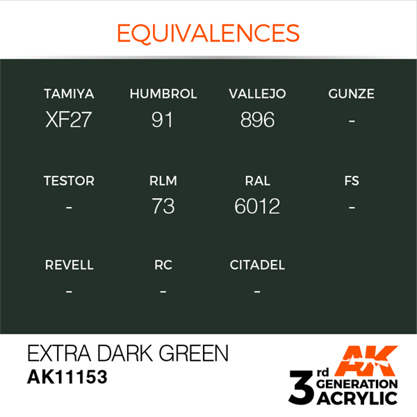 EXTRA DARK GREEN - AK11153 - Imagen 3